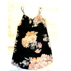 Nordstrom | Socialite Adjustable Strap Long Floral Tank Tunic - Size Small - S